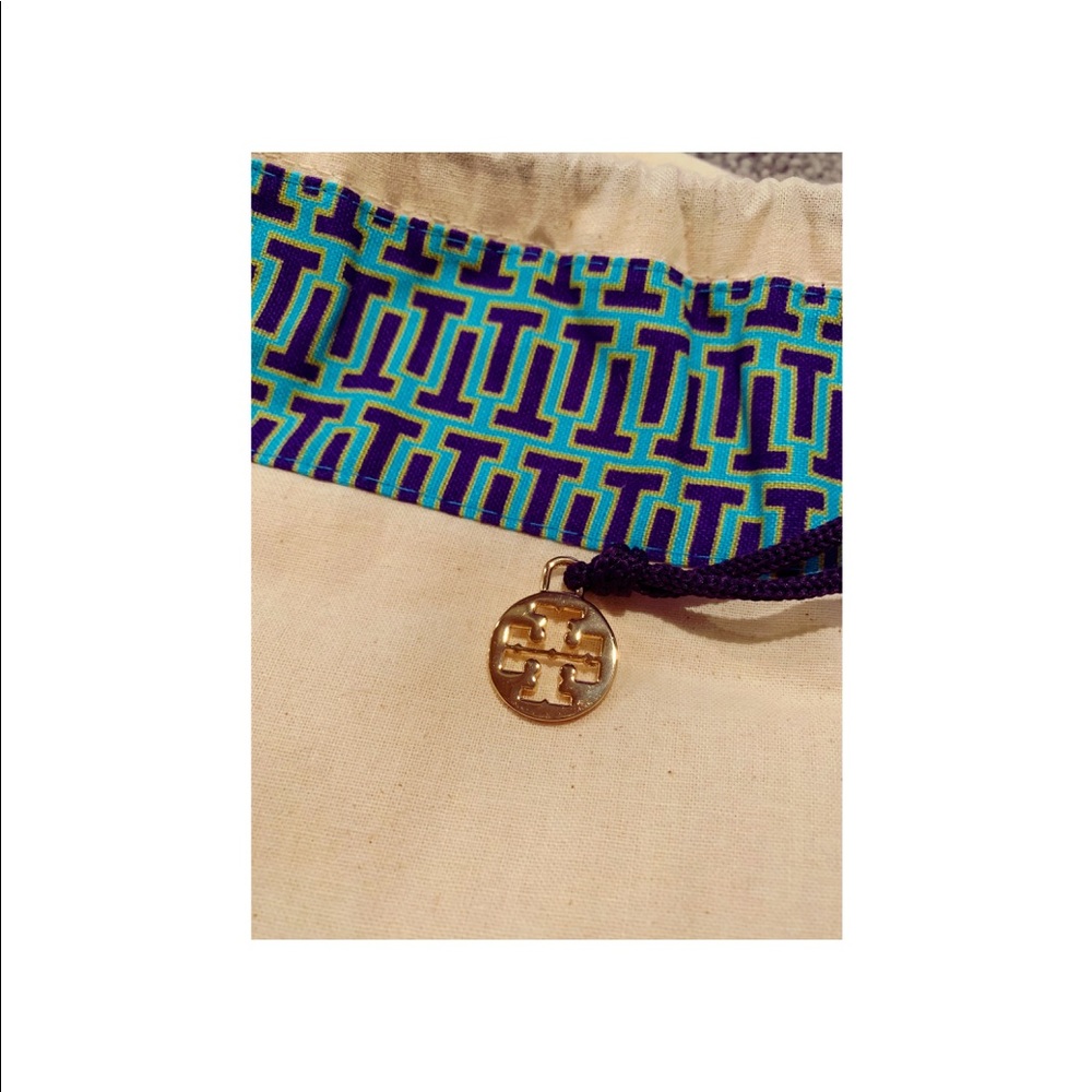 Authentic Tory Burch Canvas Drawstring Bag! - image 2